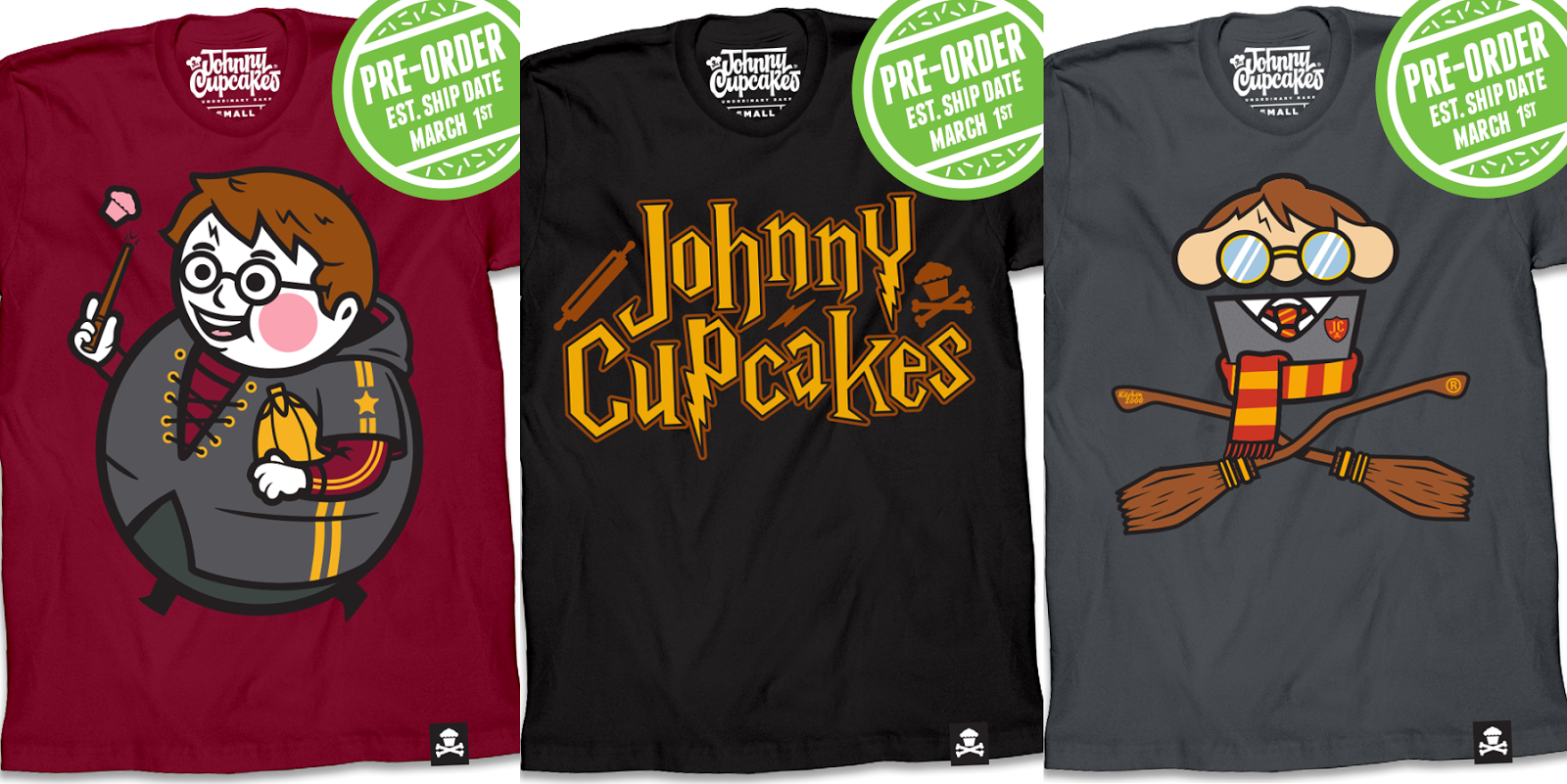 Men/'s New Johnny Cupcakes Kill Johnny Crossbones T-Shirt size Medium Kill Bill