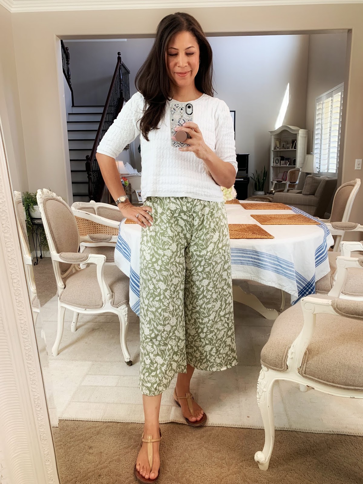 sweater over jumpsuit