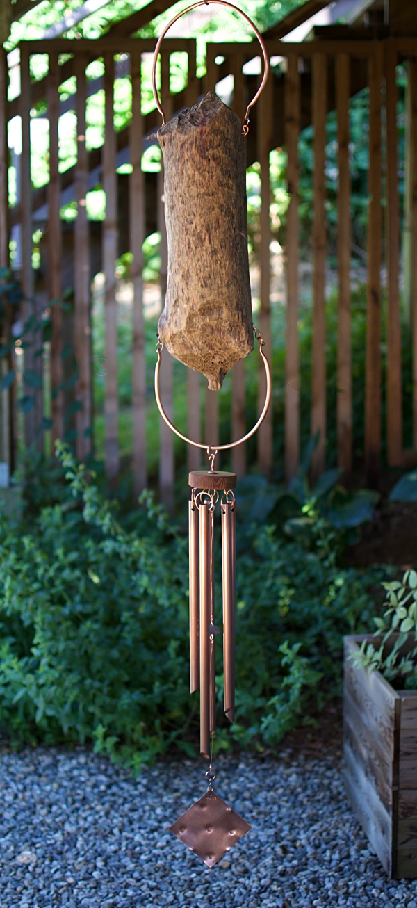 Large Driftwood Outdoor Copper Wind Chime – Coast Chimes