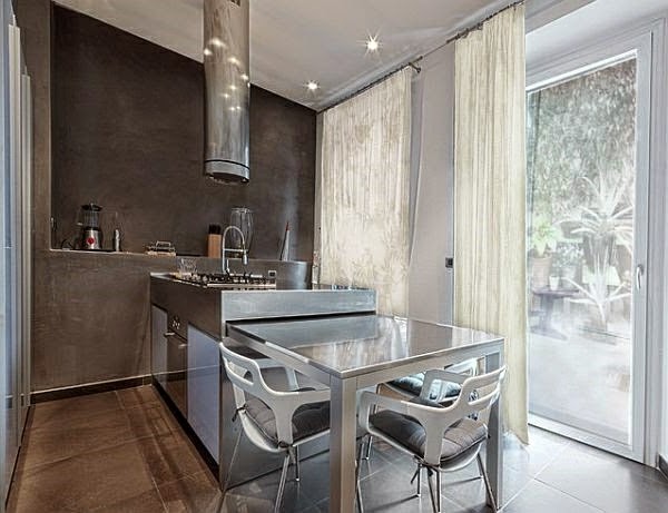 Cocina pequeña con isla - Colores en Casa