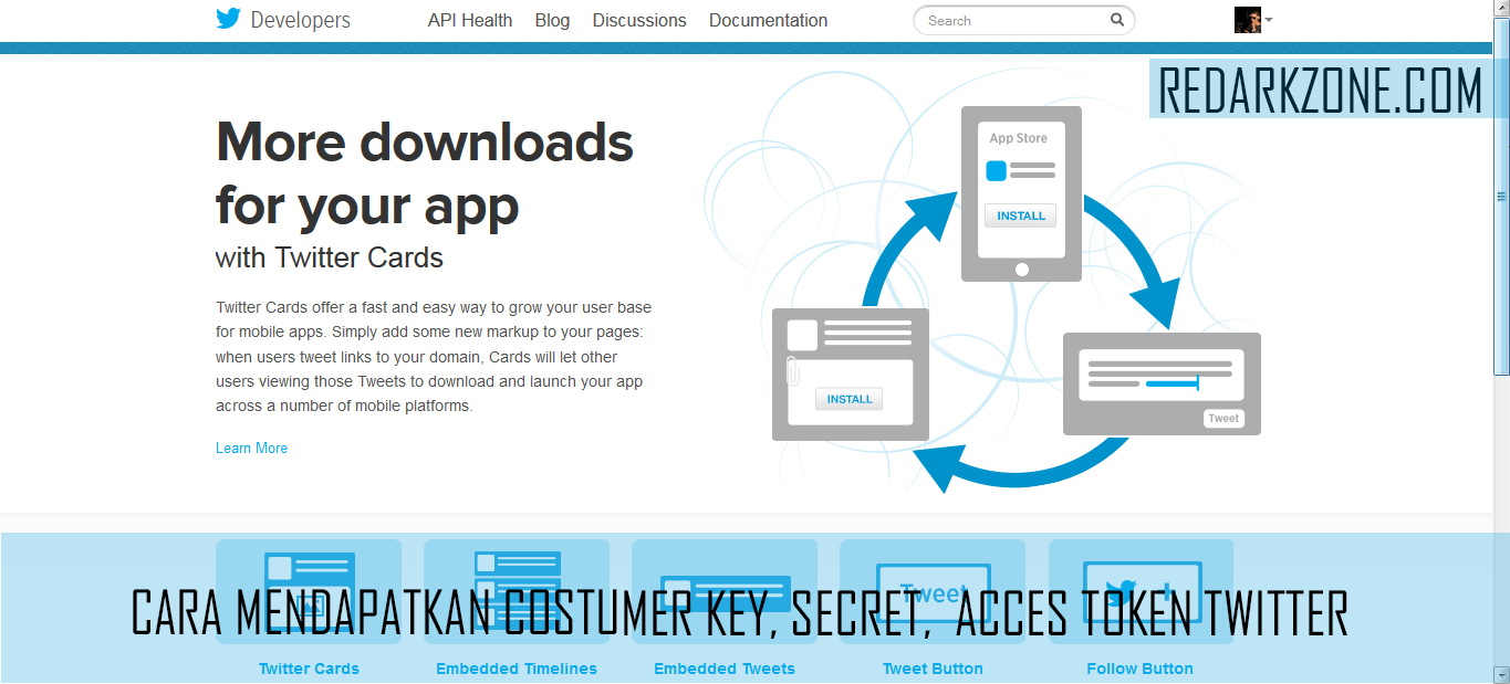 Cara Mendapatkan Consumer Key & Acces Token Twitter | Redarkzone.com Cara Mendapatkan Consumer Key & Acces Token Twitter | Redarkzone.com