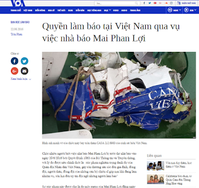 Bài viết trên VOA tiếng Việt