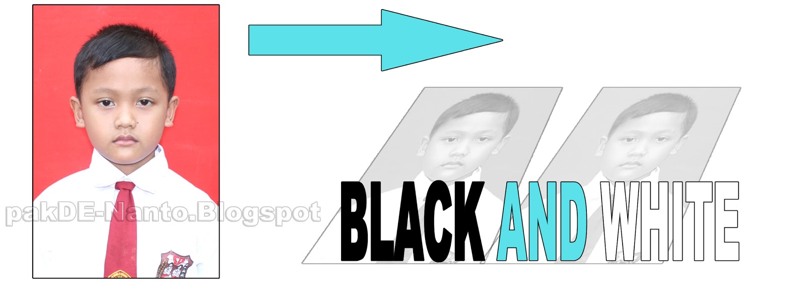 Cara membuat foto hitam putih di photoshop  PAKDE NANTO