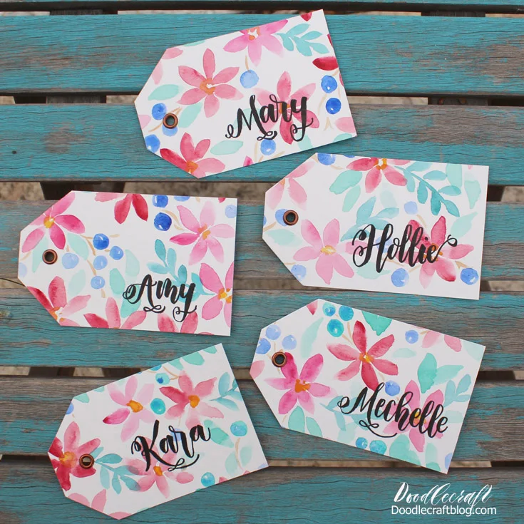 5-Minute Handmade Gift Tags with Stitched Edges
