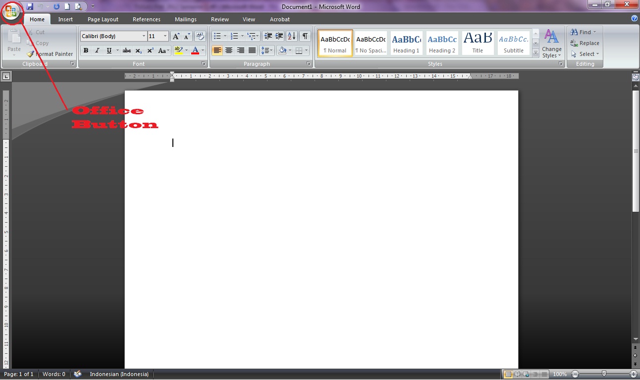 Prabusetyo Blog S Penjelasan Office Button Microsoft Word 2007 Bagian 1