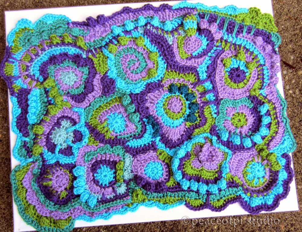 peaceofpi studio Freeform Crochet Scrumble