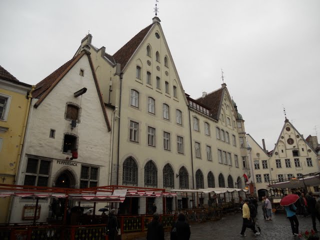 A Walk in the Rain in Old Town Tallinn