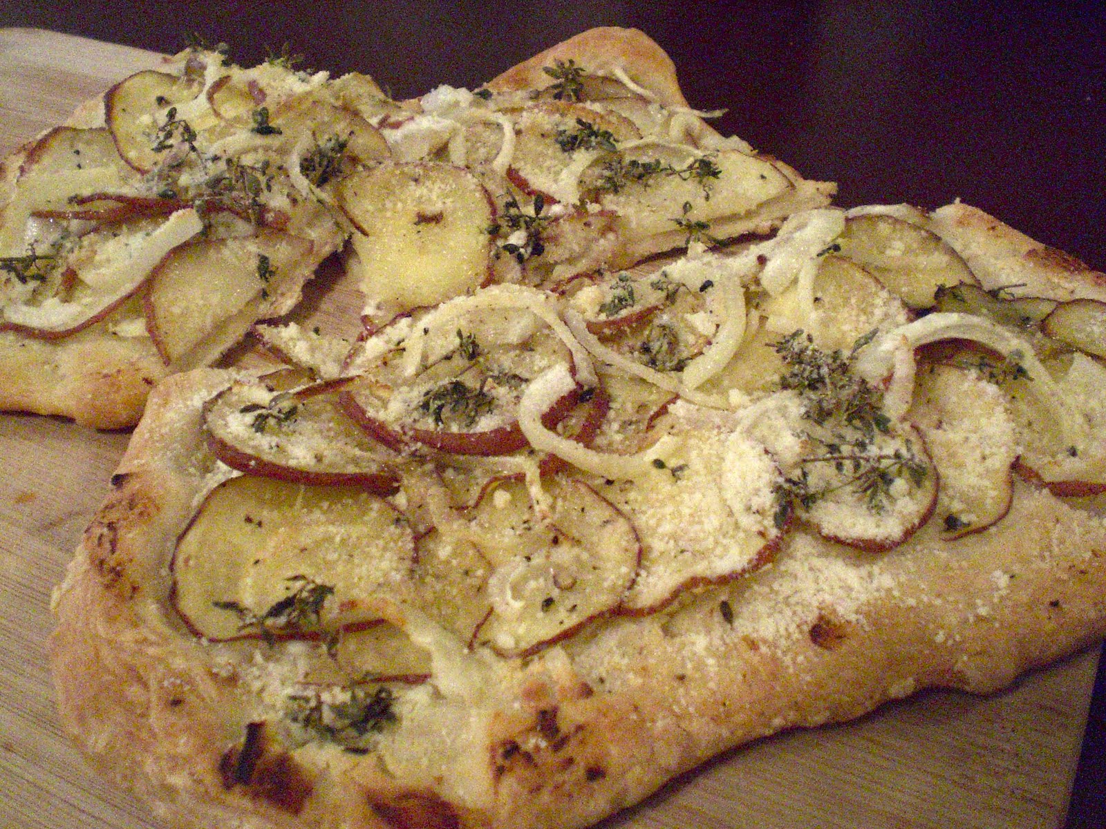 Basil&Chives Tuscan Potato Pizza