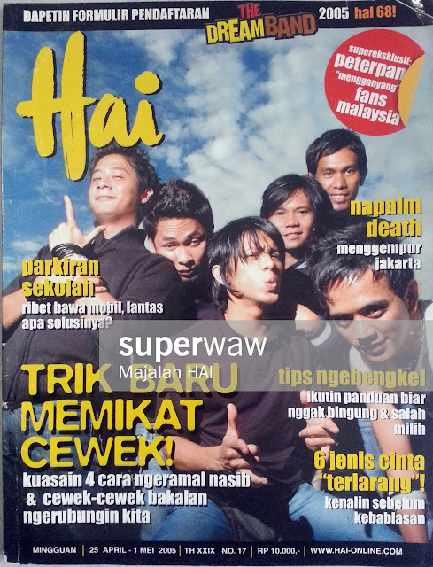 Majalah HAI: Cover Band Peterpan 2005