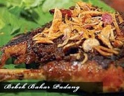 Bebek Bakar Khas Padang