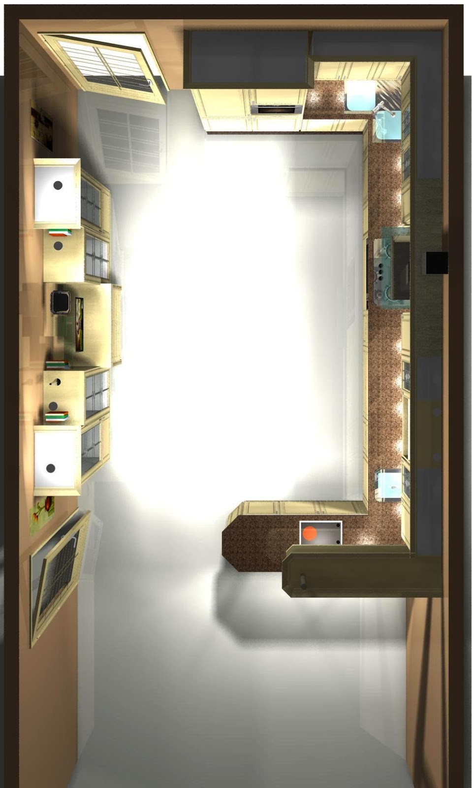 MI COCINA: Diseño de cocina en madera roble. Acabado blanco velado