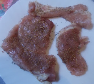 Cotlet de porc cu sos de rodii a la Nico