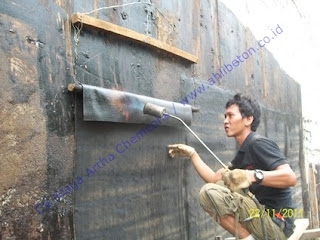 waterproofing membrane pada dinding basement