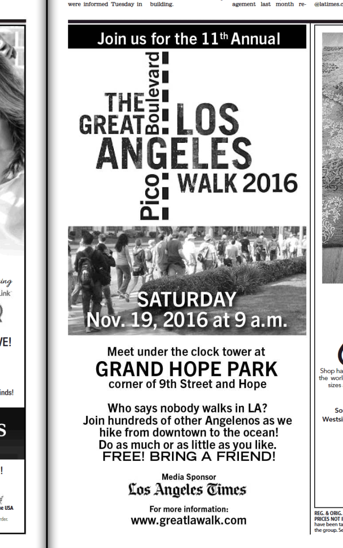 The Great Los Angeles Walk Great LA Walk Promo in Today's Los Angeles