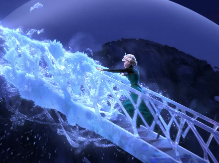 Download Disney Movie Princesses: Elsa Castle Coloring Pages