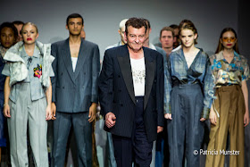 Inspired by her father's suits Stavreva presents her collection at Amsterdam Fashion Week