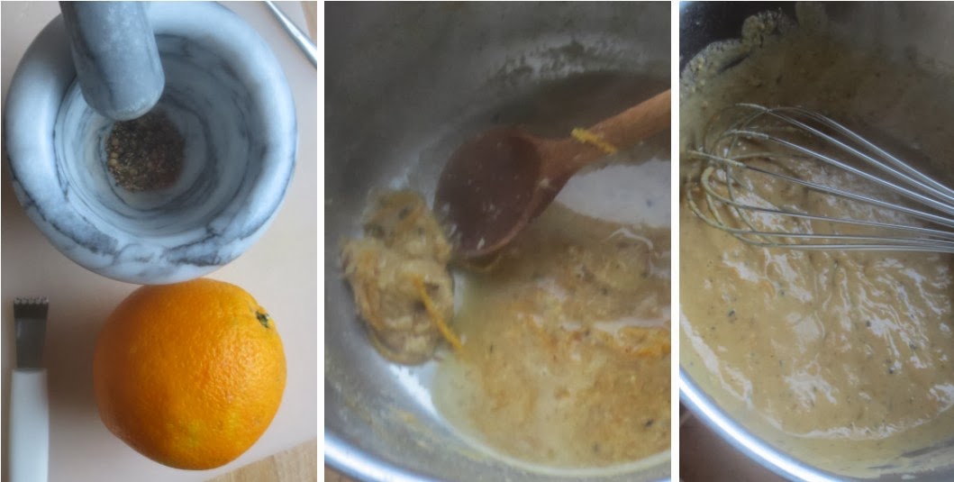 Barbaras Spielwiese: Gebackenes Gemüse und Orangen-Sesam-Sauce