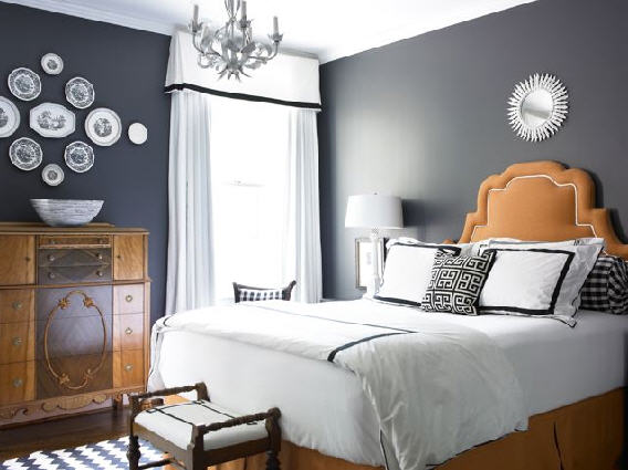 Valerie Wills Interiors: Grey bedroom design