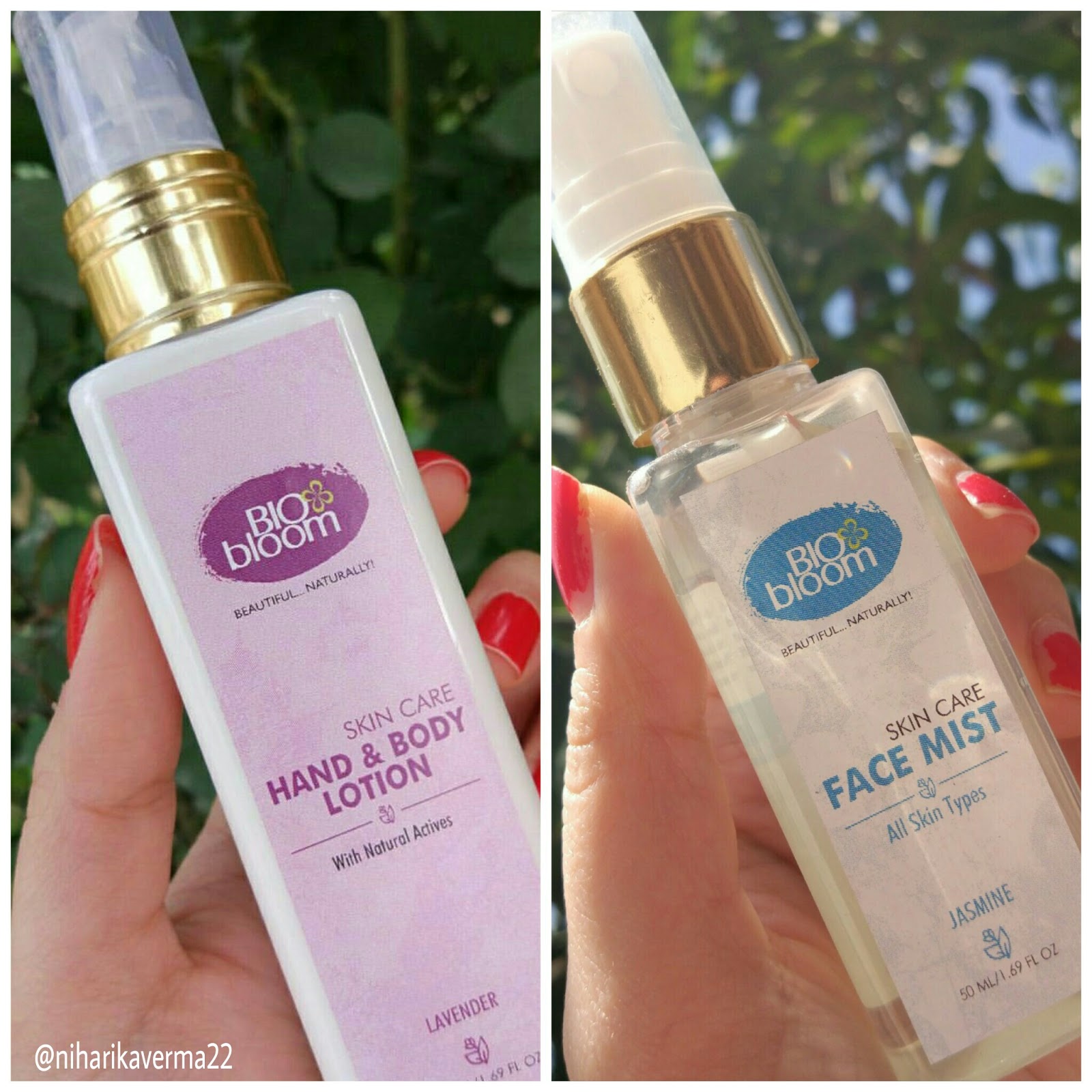 Bio Bloom Hand & Body Lotion and Face Mist Review