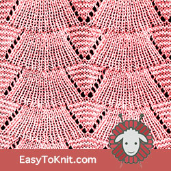 #LaceKnitting Bear Track stitch, the pattern is quite nice. FREE Knitting Pattern!  #easytoknit #knitting