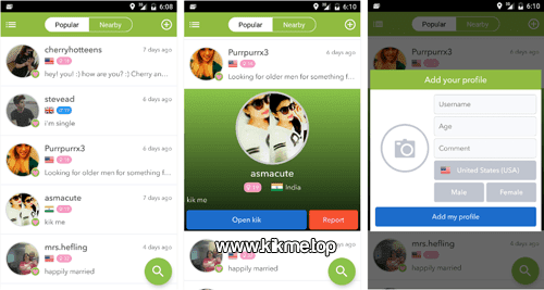 Encuentra amigas y amigos con la app Find and Add Friends for Kik