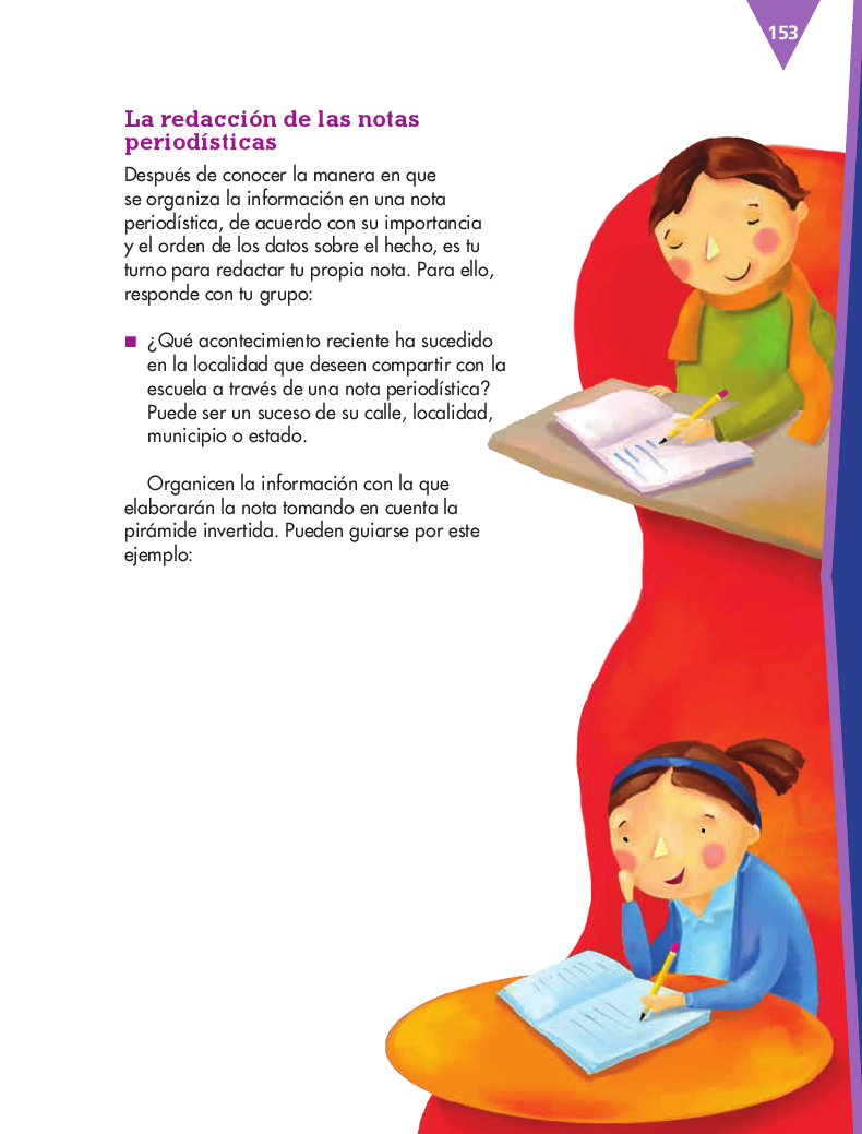Escribir notas periodísticas para publicar  - Español 4to Bloque 5 2014-2015