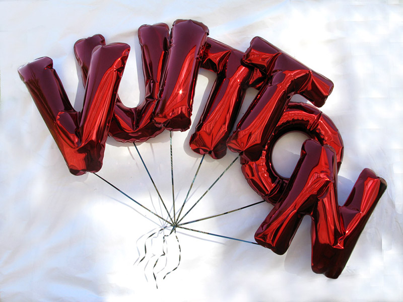 vuitton inflated metal letters