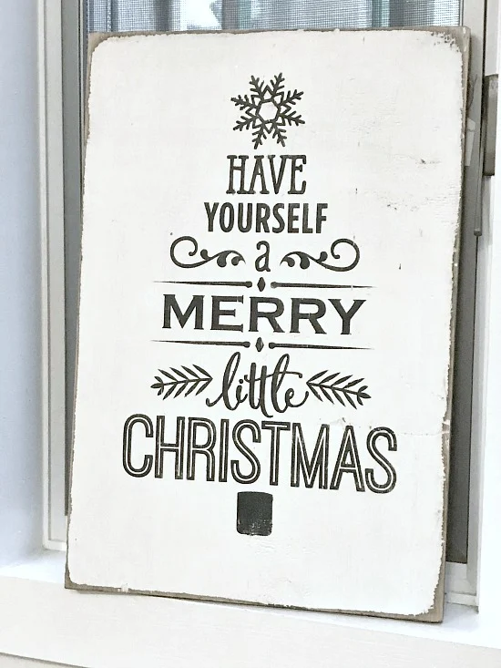 Reclaimed wood Merry Christmas Sign