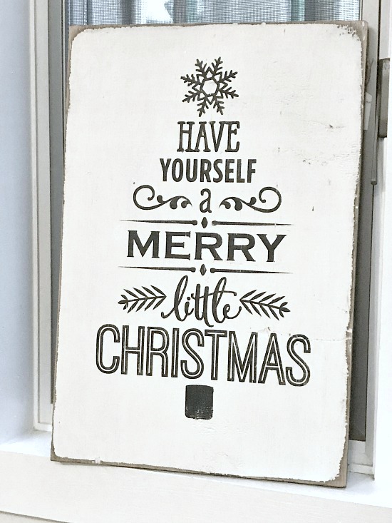 Rustic Merry Christmas Sign