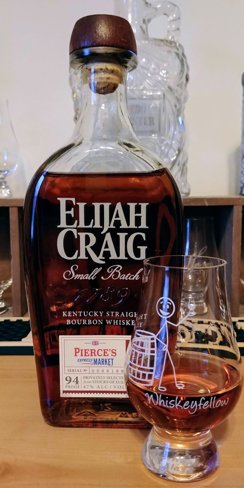 Elijah Craig Single Barrel BWP Pierce's Express Market Pick Review & Tasting Notes