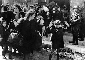 WARSAW GHETTO UPRISING - JEWISH WOMEN AND CHILDREN SURRENDER