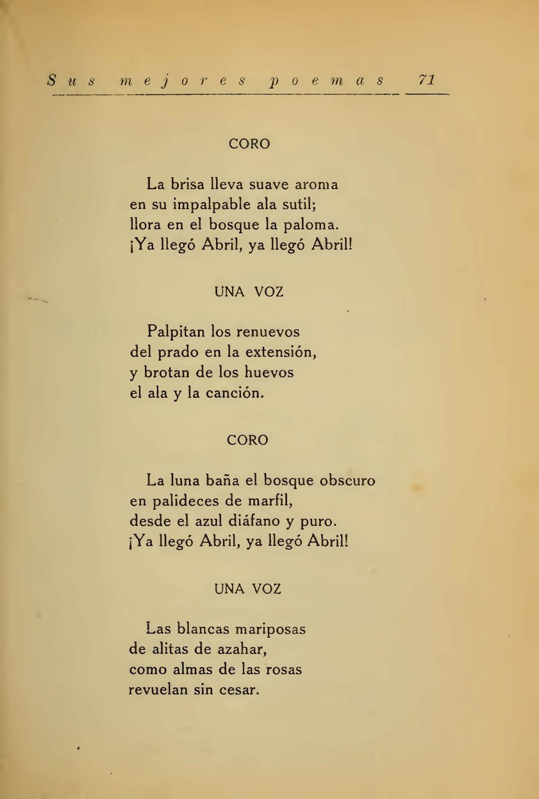 HISTORIAS DEL DOMINGO YA LLEGÓ ABRIL de Amado Nervo