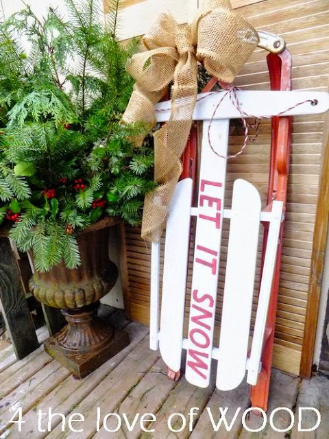 4 the love of wood: HAND PAINTED SLED
