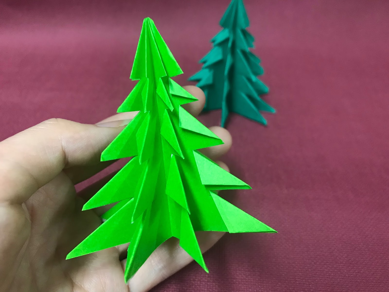 Tutorial 41 Origami Christmas Tree The Idea King
