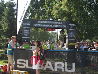 Subaru Vancouver International Triathlon 2013 finish line