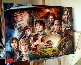 16-Lord-of-the-Rings-Fellowship-of-the-Ring-Ben-Jeffery-Superhero-and-Villain-Movie-Paintings-www-designstack-co