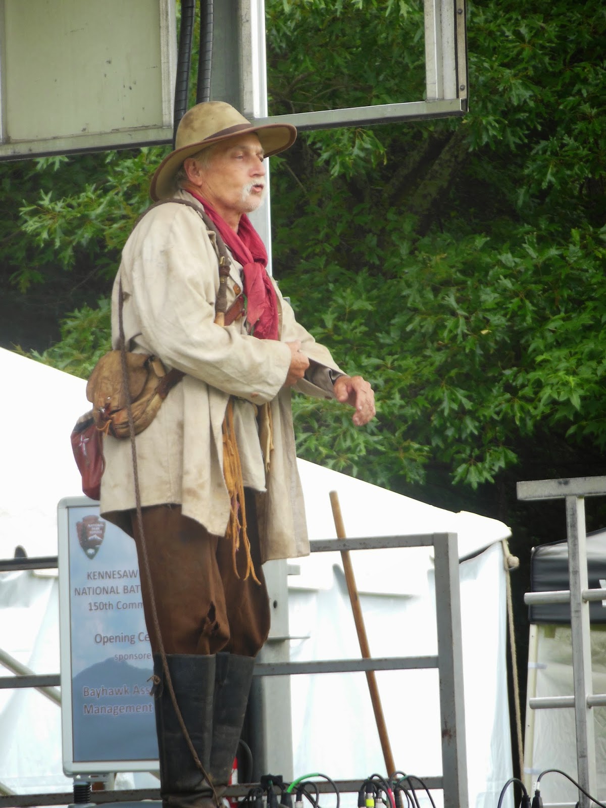 The Civil War Picket Civil War fashion show These reenactors jump