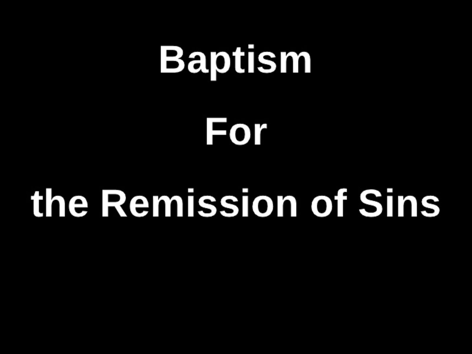 HERE IS ONE OF THE MAIN REASONS FOR YOUR BAPTISM