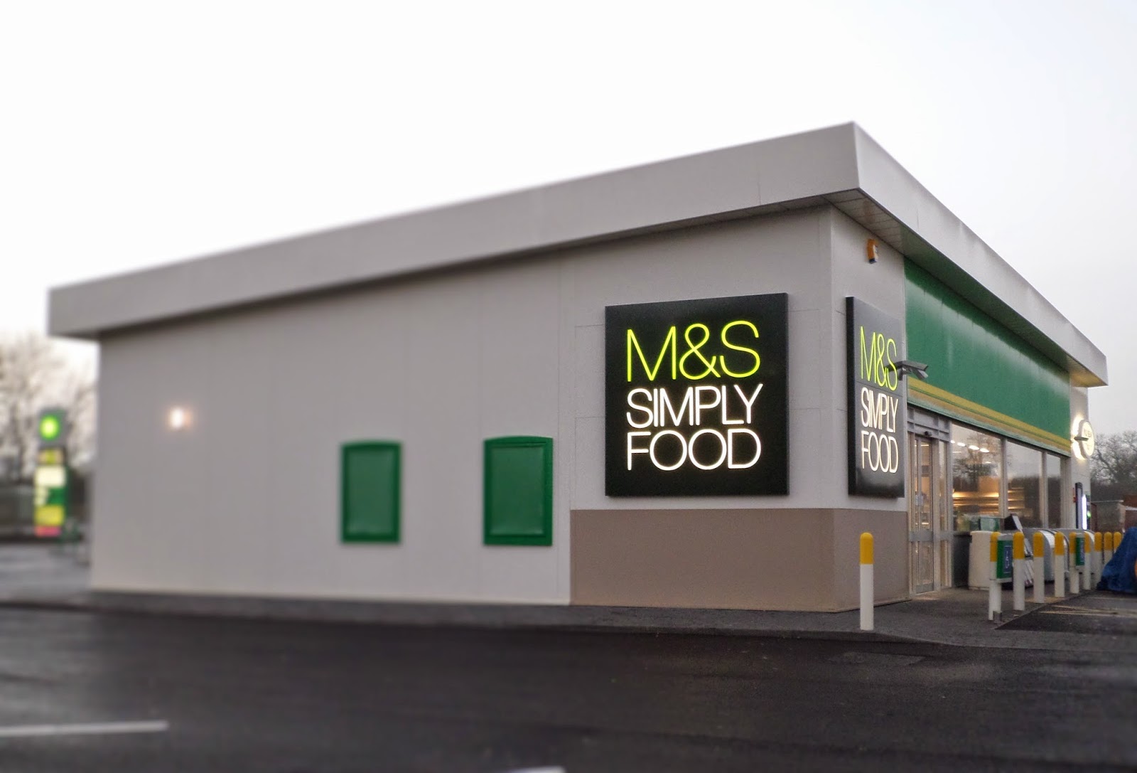 Martin Brookes Oakham BP, M&S Simply Food, Wild Bean Cafe, Oakham