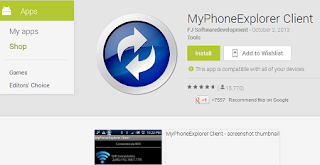 MyPhoneExplorer Software Sinkronisasi Ponsel Samsung dengan PC/Laptop