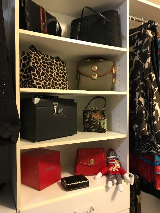 The Estate Sisters Packed Garage St John Knits In Seal Great Selection Of Women S Designer Clothing St John Knits Paloma Picasso Vintage Handbags Prada Tennis Shoes Louis Buityon Wallet Men Polo Shirts And