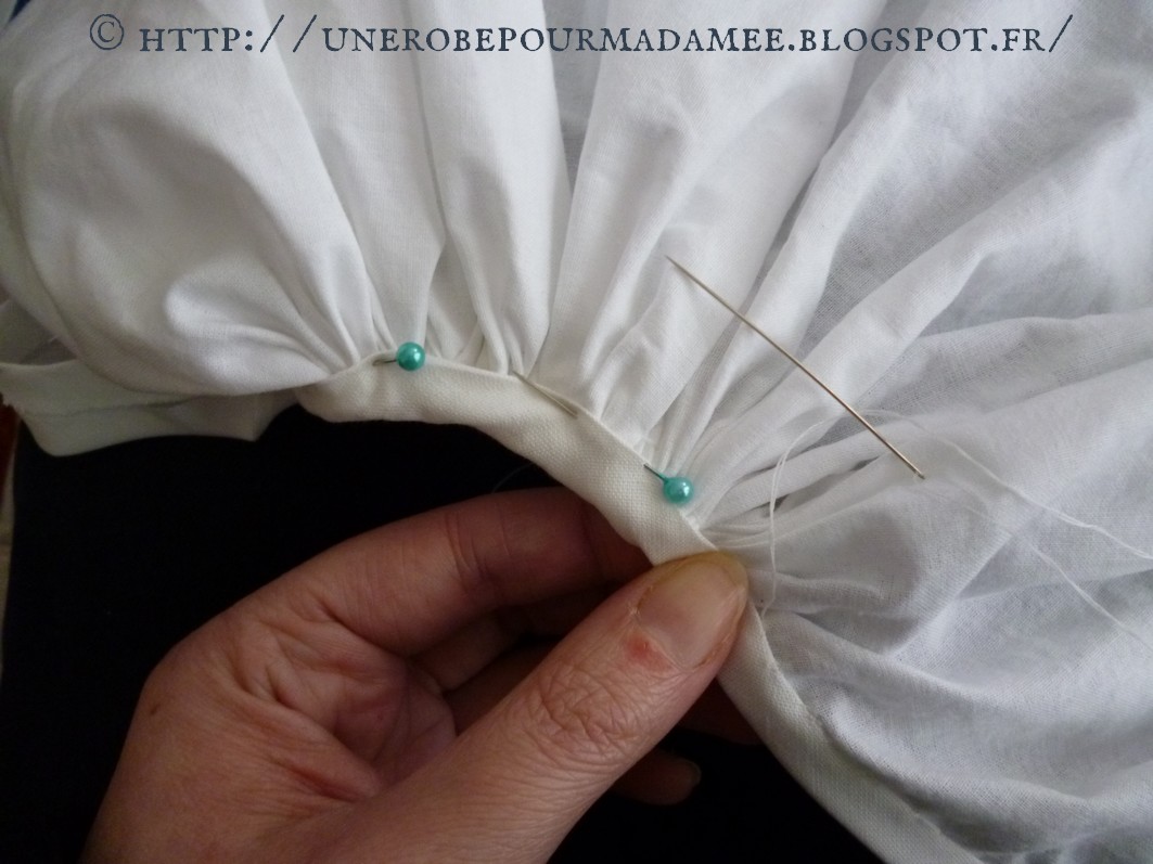 Une robe pour Madame E.: Montage d'un jupon ou d'une jupe XVIIIe