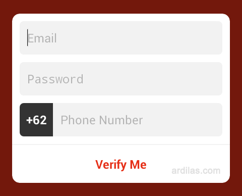 Cara Mendaftar / Membuat Akun di Aplikasi Path - Android - form : email password phone number