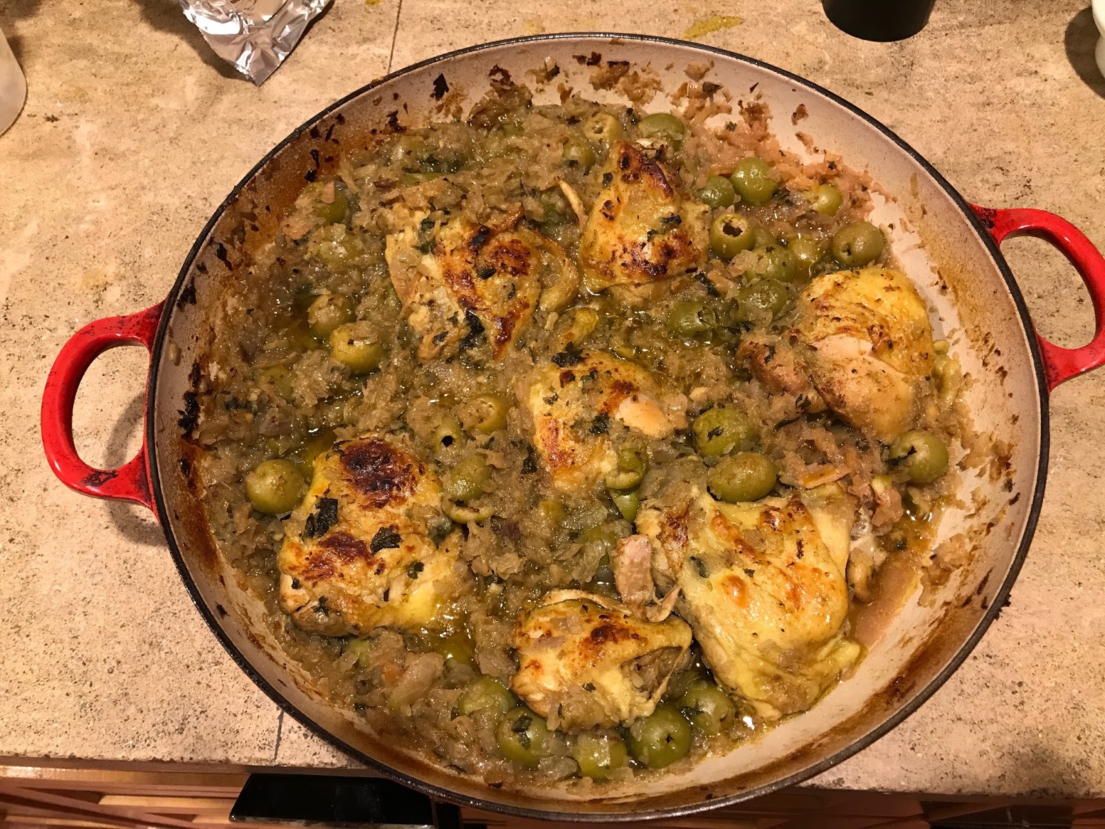 Cliff and Cathy Dinners Chicken Tagine (M'Chermel)