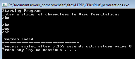 find all permutations of a string find all permutations of a string