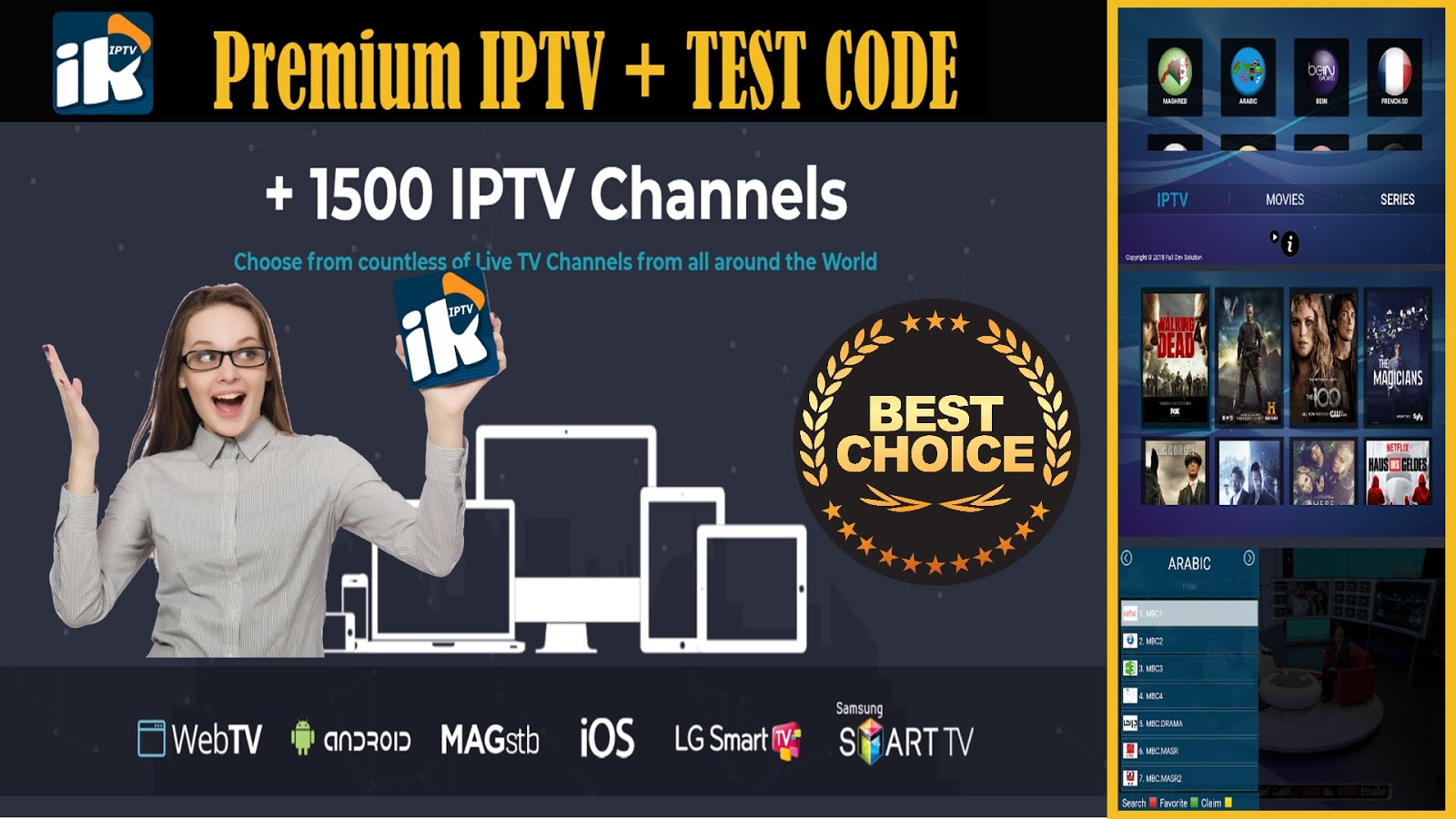 IRON IPTV REVIEW PREMIUM IPTV + TEST CODES IPTV DROID