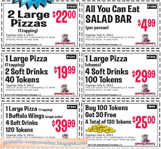 Free Printable Chuck E Cheese Coupons Free Printable Chuck E Cheese Coupons