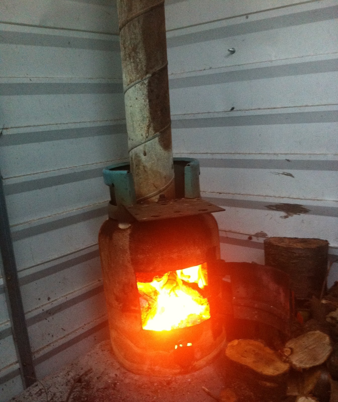There is Can i put a log burner in a shed Kevin project
