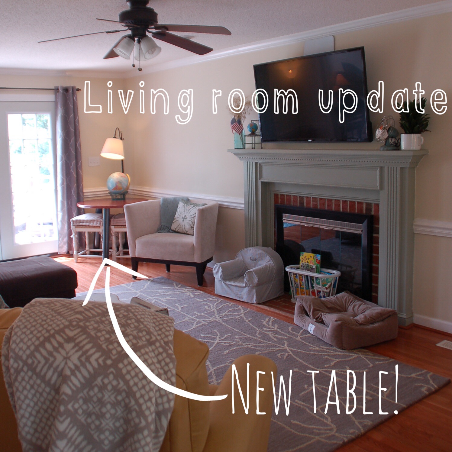 Thrifty Finds and Redesigns: Living Room Update- New Table