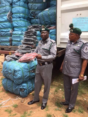 1a3 Photos: Nigeria Customs impounds over N1.3 Billion worth of contraband goods in six months